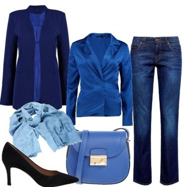Outfit Il blu con le sue sfumature