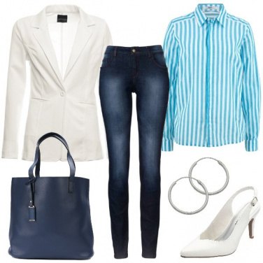 Outfit La camicia a righe