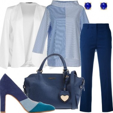 Outfit La blusa a righe