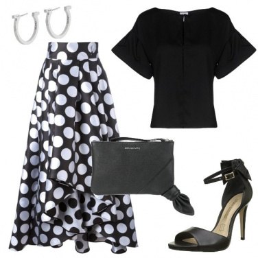 Outfit La gonna a pois