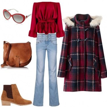 Outfit Ultimi freddi in rosso