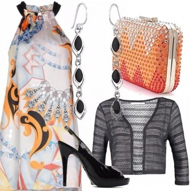 Outfit Arancio e nero