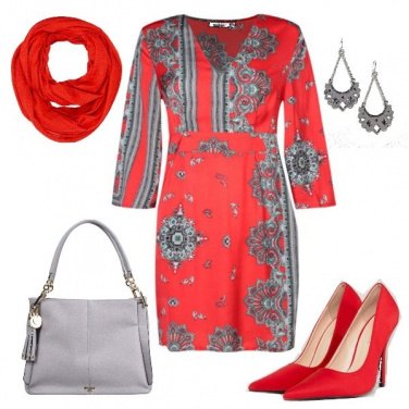 Outfit Rosso in ufficio