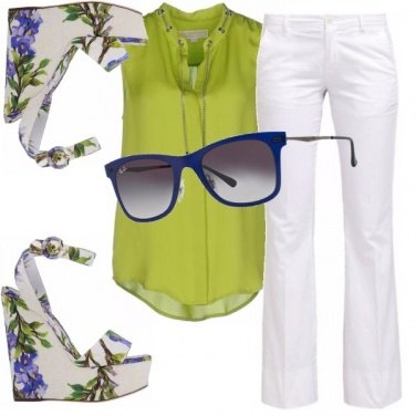 Outfit Eccolo spuntare...il verde acido