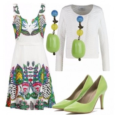 Outfit Bianco a colori