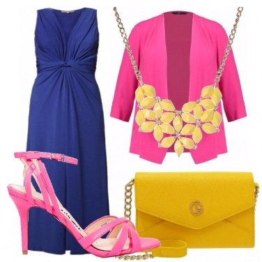 Outfit Giallo, fucsia, e blu!