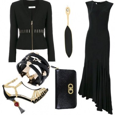 Outfit Eleganza in black and gold
