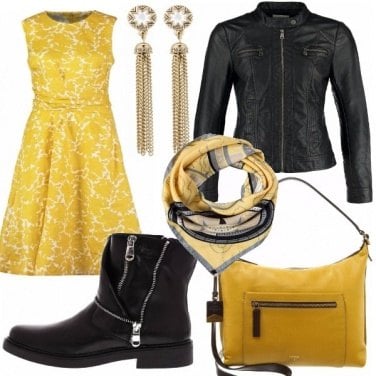 Outfit Chic con una punta di rock!