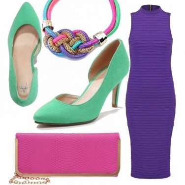 Outfit Color block mixed