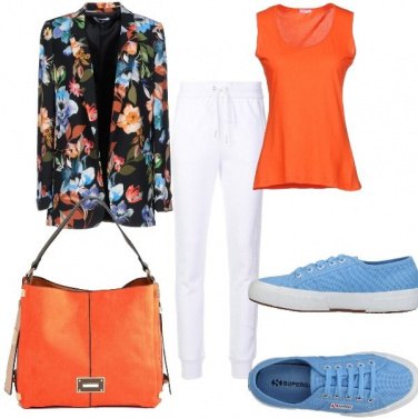 Outfit Sporty chic colorato