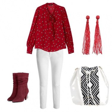 Outfit Rosso e bianco