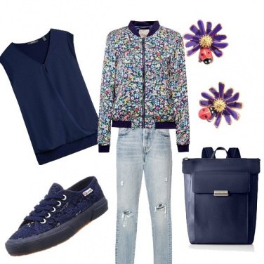 Outfit Fiori fiori fiori blu