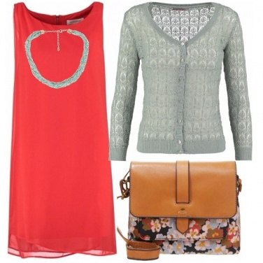 Outfit Rosso casual