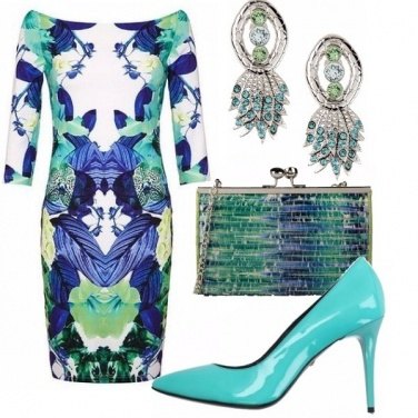 Outfit Armonie di blu e verde