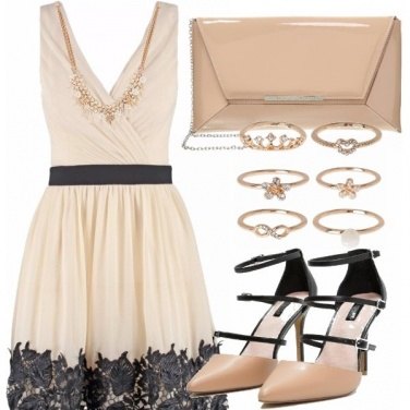 Outfit Cerimonia in beige
