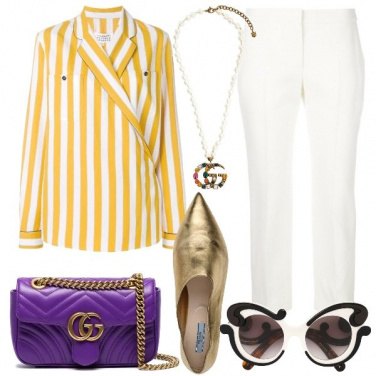 Outfit Righe Gialle