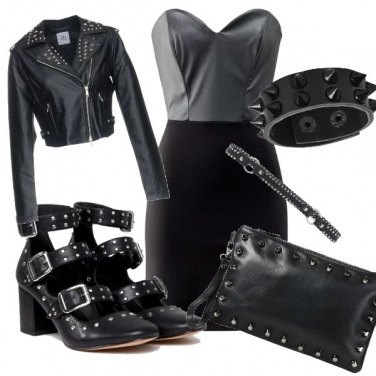 Outfit Lady in rock