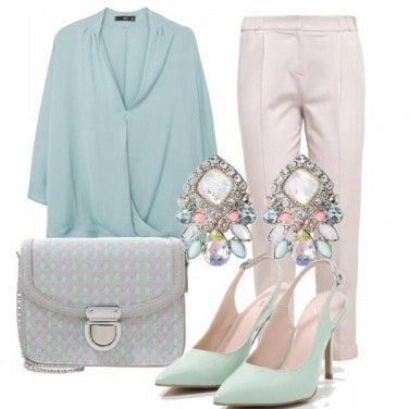 Outfit Cresima in light green
