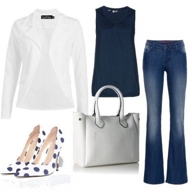Outfit Casual blu