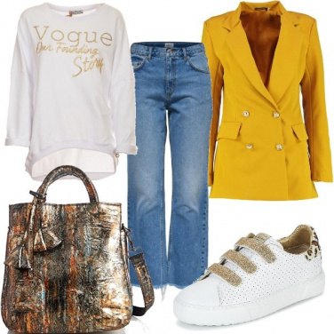 Outfit Blaser e sneakers