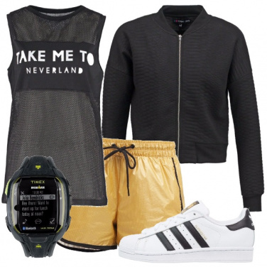 Outfit Oro e nero