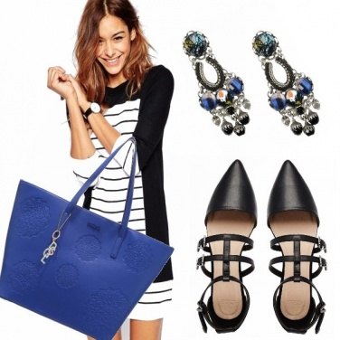 Outfit Bianco e nero con un tocco di colore!
