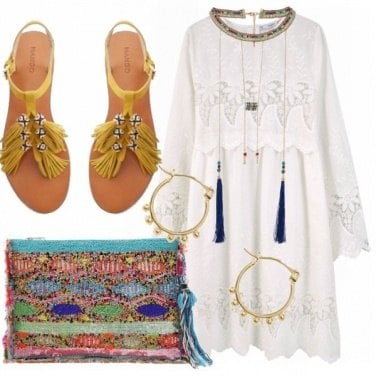 Outfit Embroided dress