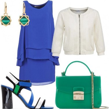 Outfit Sandali stile Mondrian