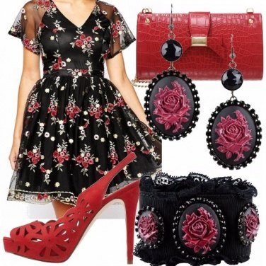 Outfit Vestito folk floreale!