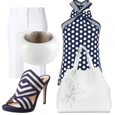 Outfit Righe e pois