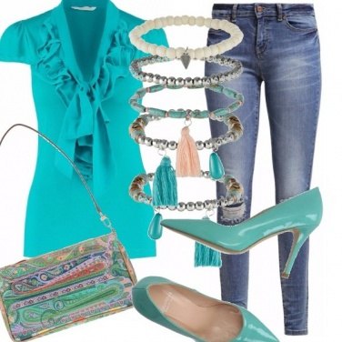 Outfit Turchese, ruches e verde acqua!