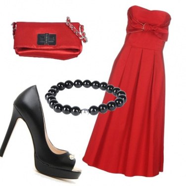 Outfit Elegantemente in rosso