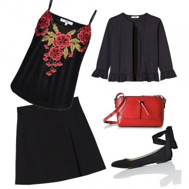 Outfit Tocchi di rosso