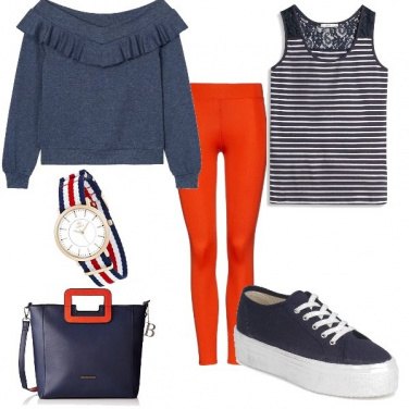 Outfit Leggins rossi