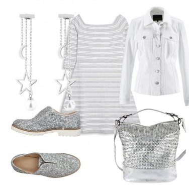 Outfit Adoro l\'argento!