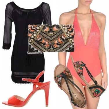 Outfit Tribal pool party