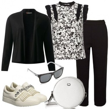 Outfit Carina in bianco e nero