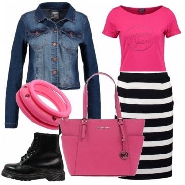 Outfit Fucsia in primavera