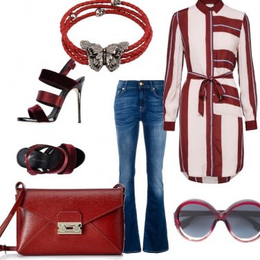 Outfit Jeans e vestito