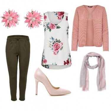Outfit Look in rosa