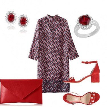 Outfit Accessori rosso fuoco