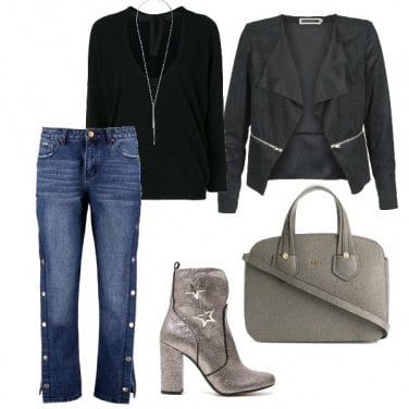 Outfit Lo stivaletto argento