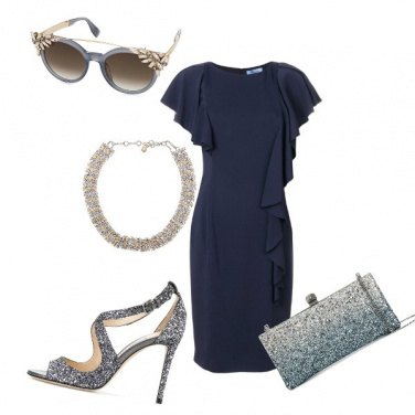 Outfit Blu scintillante