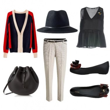 Outfit Cardigan e cappello