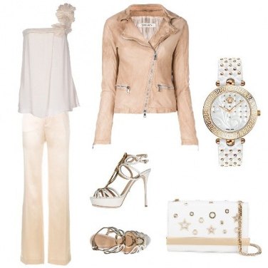 Outfit Beige e oro