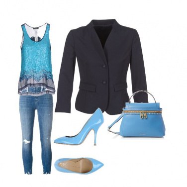Outfit Primavera Azzurra