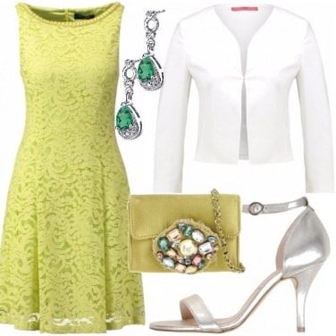 Outfit Pizzo giallo