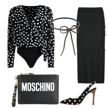 Outfit Il body a pois