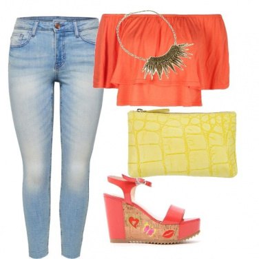 Outfit Toco di arancione