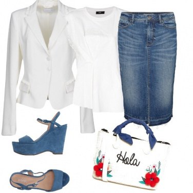 Outfit Tubino jeans per l’ufficio